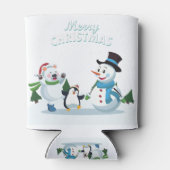 Vrolijk kerstfeest blikjeskoeler (Achterkant)