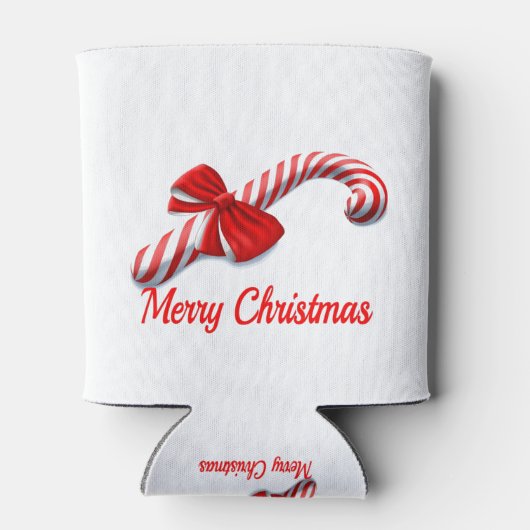 Vrolijk kerstfeest blikjeskoeler (Achterkant)