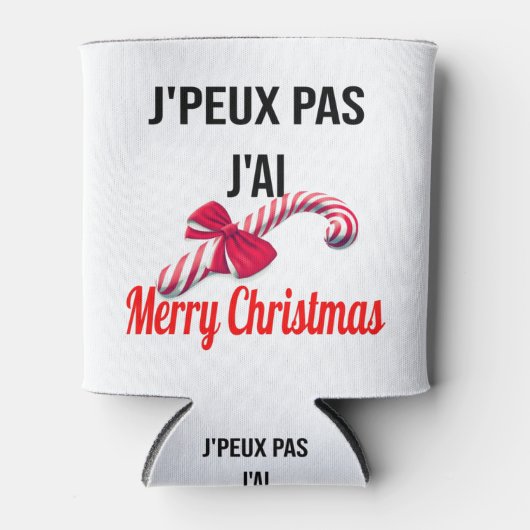 Vrolijk kerstfeest blikjeskoeler (Voorkant)