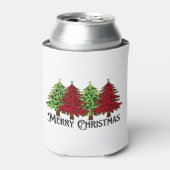 Vrolijk kerstfeest blikjeskoeler (Blikje Voorkant)