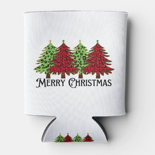 Vrolijk kerstfeest blikjeskoeler (Voorkant)