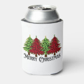 Vrolijk kerstfeest blikjeskoeler (Blikje Achterkant)