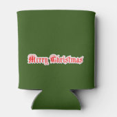 Vrolijk kerstfeest blikjeskoeler (Achterkant)
