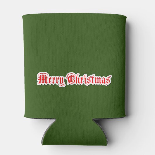 Vrolijk kerstfeest blikjeskoeler (Achterkant)