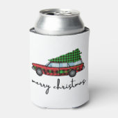 Vrolijk kerstfeest blikjeskoeler (Blikje Voorkant)