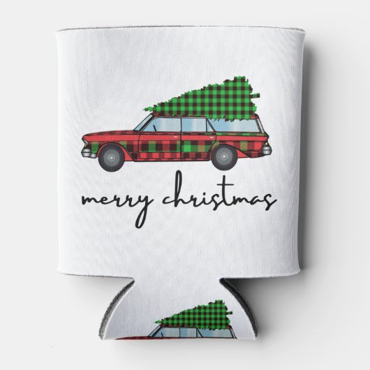 Vrolijk kerstfeest blikjeskoeler (Voorkant)