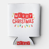 Vrolijk kerstfeest blikjeskoeler (Voorkant)