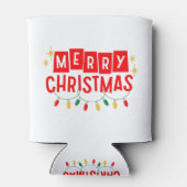 Vrolijk kerstfeest blikjeskoeler (Achterkant)