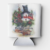 Vrolijk kerstfeest blikjeskoeler (Voorkant)