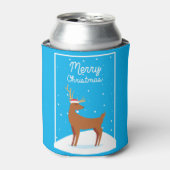 Vrolijk kerstfeest blikjeskoeler (Blikje Voorkant)