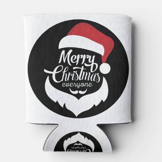 Vrolijk kerstfeest blikjeskoeler (Achterkant)