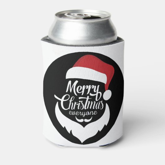 Vrolijk kerstfeest blikjeskoeler (Blikje Achterkant)