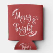 vrolijk kerstfeest blikjeskoeler (Achterkant)