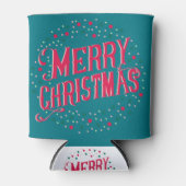 Vrolijk kerstfeest blikjeskoeler (Voorkant)