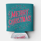 Vrolijk kerstfeest blikjeskoeler (Achterkant)