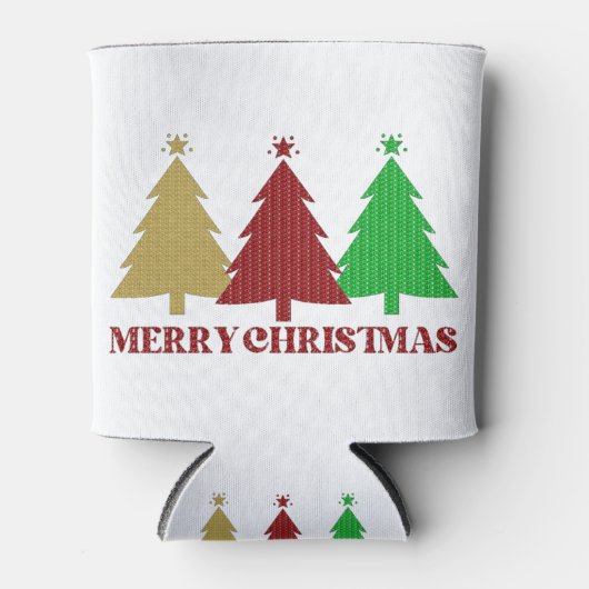 Vrolijk kerstfeest blikjeskoeler (Voorkant)