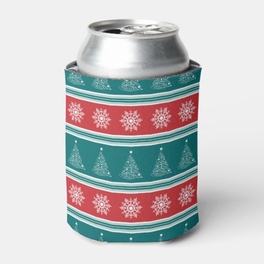 Vrolijk kerstfeest blikjeskoeler (Blikje Voorkant)