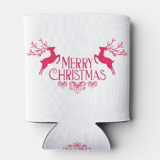 Vrolijk kerstfeest blikjeskoeler (Achterkant)