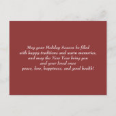 vrolijk kerstfeest.  Boerderij Winter Scene Kaart (Achterkant)