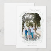 Vrolijk kerstfeest Boho Waterverf Wreator Lijst Li (Voorkant / Achterkant)