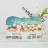 Vrolijk kerstfeest, Bokeh, kerst in bedrijven Kaart (Staand voorkant)