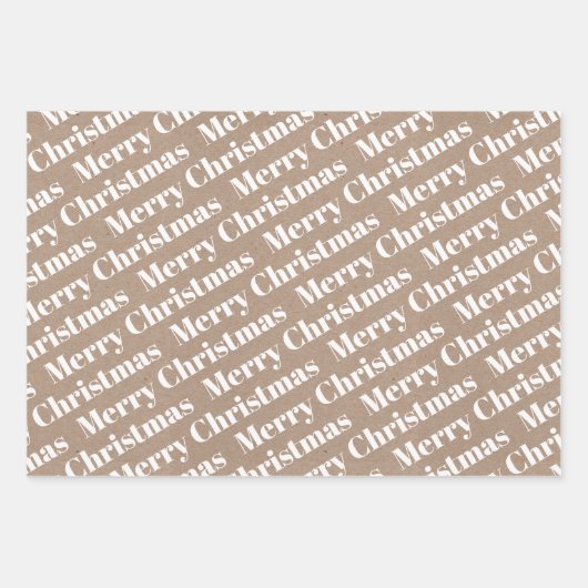 Vrolijk kerstfeest, bomen, polka dots rustieke vak inpakpapier vel (Voorkant 2)