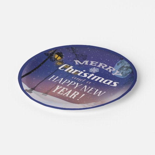 Vrolijk kerstfeest Bord (Gekanteld)