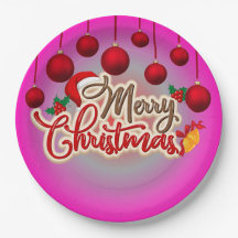 Vrolijk kerstfeest Bord