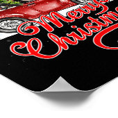 Vrolijk Kerstfeest Border Collie Dogs Santa Reinde Poster (Hoek)