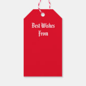 Vrolijk kerstfeest - Border Collie label Cadeaulabel (Achterkant)