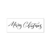Vrolijk Kerstfeest- Borstel Script Lettering Rubberstempel (Afrduk)