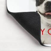 Vrolijk kerstfeest Boston Santa Mousepad Muismat (Hoek)