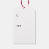 Vrolijk kerstfeest Boston Terrier Dogs Holiday Wre Cadeaulabel (Achterkant)