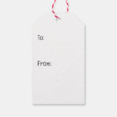 Vrolijk kerstfeest Boston Terrier Honden Cadeaulabel (Achterkant)
