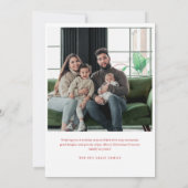 Vrolijk Kerstfeest Botanische Fotokaart Kaart (Achterkant)