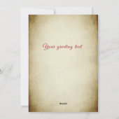  Vrolijk Kerstfeest botanische hulst Feestdagenkaart (Achterkant)