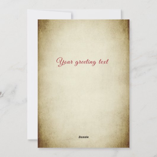 Vrolijk Kerstfeest botanische hulst Feestdagenkaart (Achterkant)