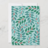 Vrolijk Kerstfeest Botanische Pastel - Foto Feestdagenkaart (Achterkant)