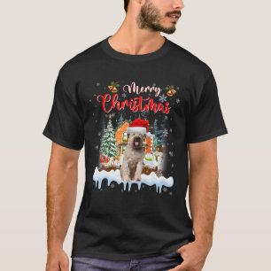 Vrolijk Kerstfeest Bouvier des Flandres Santa Hat  T-shirt