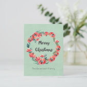 Vrolijk kerstfeest, braaf kerstfeestdag, aangepast feestdagenkaart (Staand voorkant)