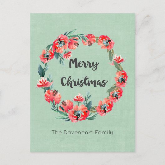 Vrolijk kerstfeest, braaf kerstfeestdag, aangepast feestdagenkaart (Voorkant)