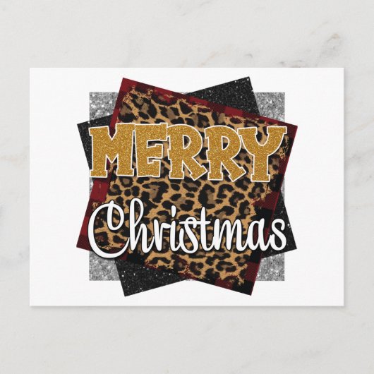 Vrolijk kerstfeest briefkaart (Voorkant)