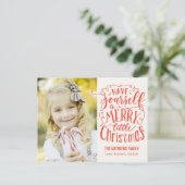 Vrolijk kerstfeest Briefkaart (Staand voorkant)