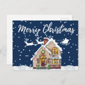 Vrolijk kerstfeest briefkaart (Voorkant / Achterkant)