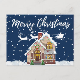 Vrolijk kerstfeest briefkaart