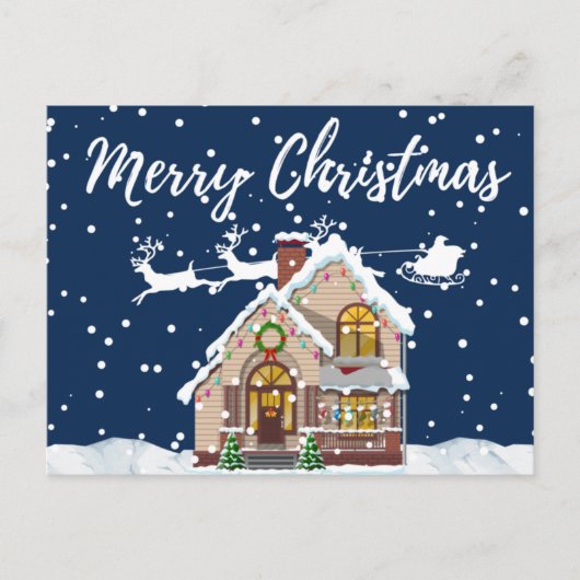 Vrolijk kerstfeest briefkaart (Voorkant)