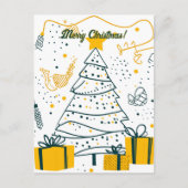 Vrolijk kerstfeest briefkaart (Voorkant)