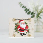 Vrolijk kerstfeest briefkaart (Staand voorkant)