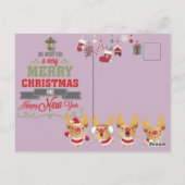 Vrolijk kerstfeest briefkaart (Achterkant)