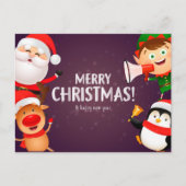 Vrolijk kerstfeest briefkaart (Voorkant)